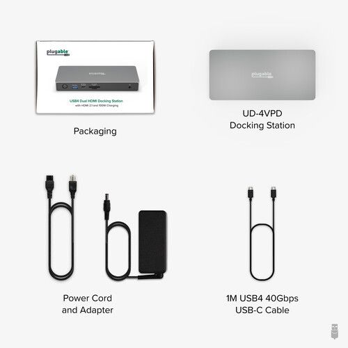  Plugable USB4 11-in-1 Docking Station