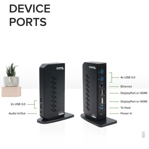  Plugable USB 3.1 Gen 1 Dual 4K Docking Station