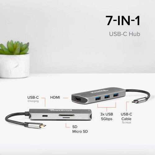  Plugable 7-in-1 USB Type-C Hub