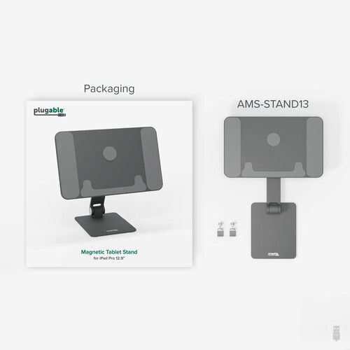  Plugable Magnetic Tablet Stand for 12.9