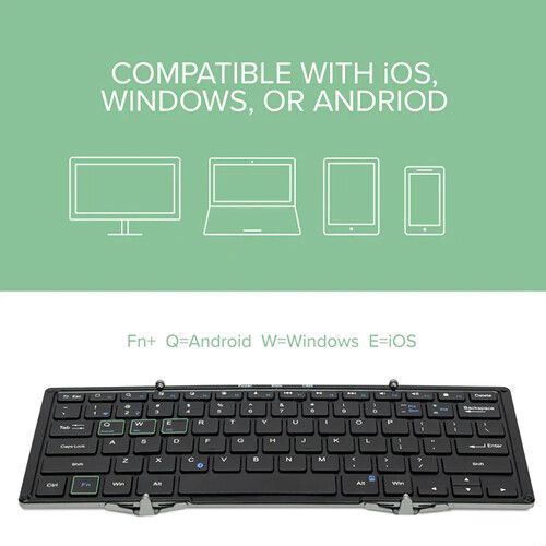  Plugable Full-Size Folding Bluetooth Keyboard with Case