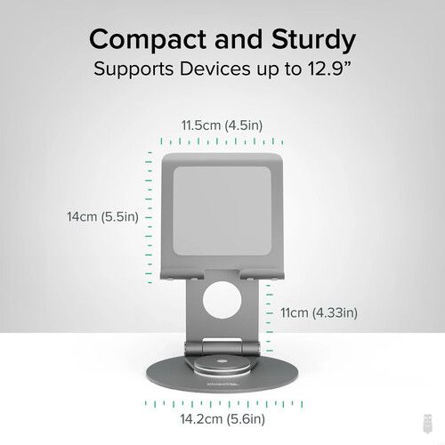  Plugable Universal Tablet Stand with 360 Rotating Base