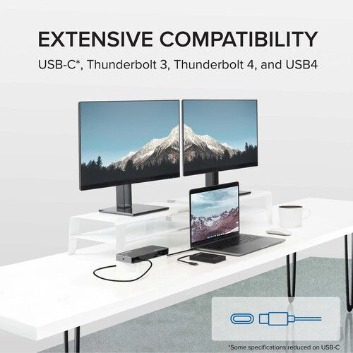  Plugable Thunderbolt 3 and USB-C Dual Display Docking Station