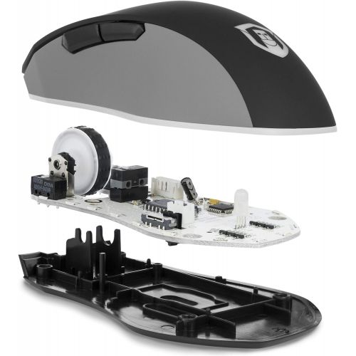  Plugable Performance Gaming Mouse - PixArt PMW 3360 Optical Sensor - Omron Mechanical Switches - PTFE Mouse feet