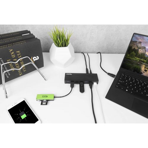  Plugable 7 Port USB 3.0 Hub with 36W Power Adapter