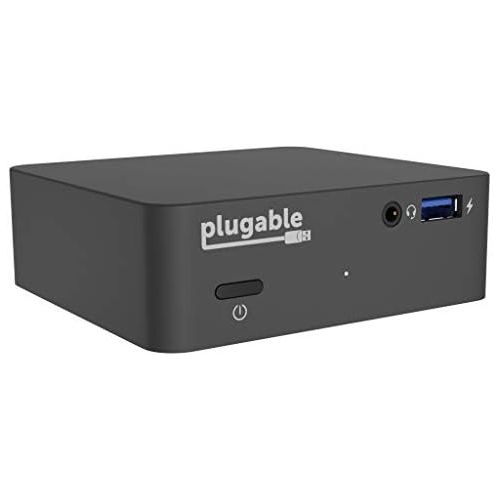  Plugable USB C Mini Docking Station with 85W Charging Compatible with Thunderbolt 3 and USB-C MacBooks and Select Windows Systems (HDMI up to 4K@30Hz, Gigabit Ethernet, 4X USB 3.0