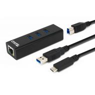 Plugable Technologies PLUGABLE 3 USB 3.0 HUB + GIGE 3 PORT USB 3.0 HUB + GIGABIT RJ45