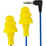 Plugfones Basic Earplug-Earbud Hybrid - Noise Reducing Earphones - Yellow