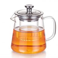 PluieSoleil Teekanne mit Filter Grosse Teekanne mit hitzebestandigem Edelstahl-Infuser Perfekt fuer Tee und Kaffee -950ml