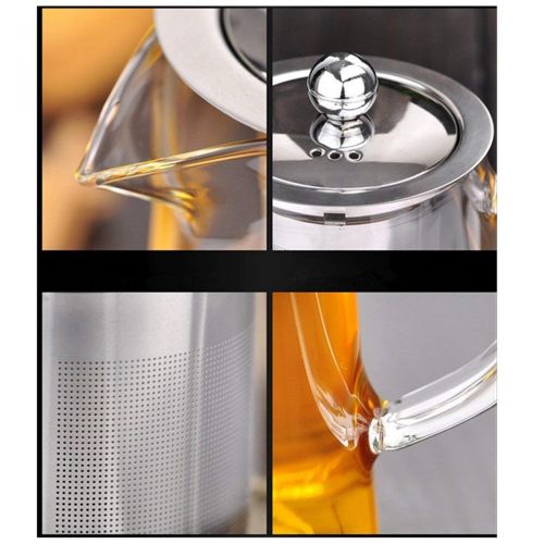  PluieSoleil Teekanne mit Filter Grosse Teekanne mit hitzebestandigem Edelstahl-Infuser Perfekt fuer Tee und Kaffee -950ml