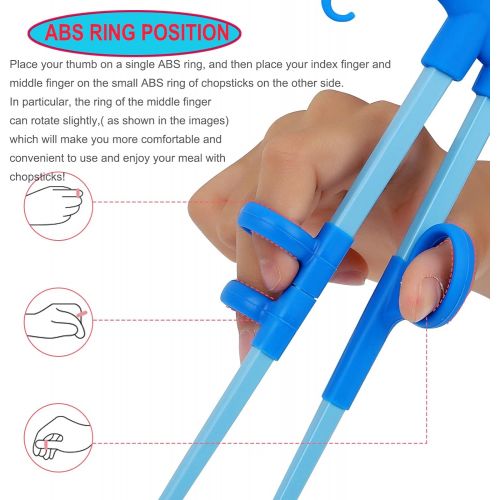  [아마존베스트]Plum Garden 4 pcs learning chopstick helper, Childrens Training Chopsticks, Animals Chopsticks for childrens beginners