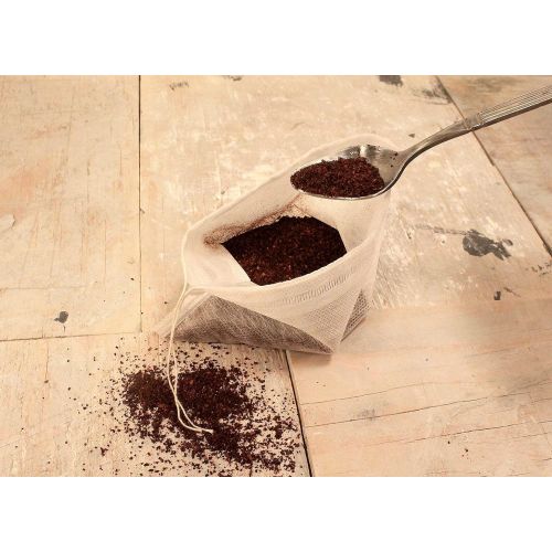  [아마존베스트]Plum Labs The Original French Press Brewing Bags - 50 Easy Fill Fine Mesh Disposable Coffee Filters For Your French Press Coffee Maker - Perfect for Mason Jar Cold Brew, Beer Hops, Tea, Spic