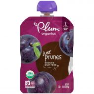 [아마존베스트]Plum Organics Stage 1, Organic Baby Food, Just Prunes, 3.5 ounce pouches (Pack of 12) (Packaging...