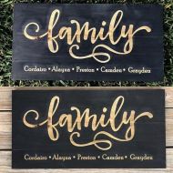 /PlumHouseGallery Custom Family Wood ENGRAVED Sign, wood sign, Gallery wall wood sign, home decor, farmhouse decor, wedding gift, custom sign, Christmas gift