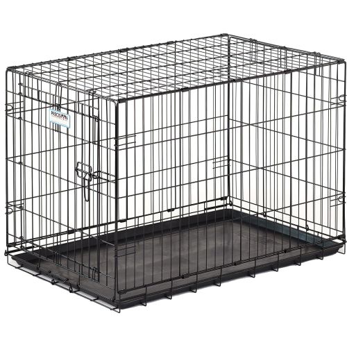  Plush Precision Pet ProValu Single-Door Dog Crate in Black