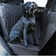 Plush Paws Products Waterproof Pet Seat Cover Non-Slip Hammock with Bonus Two Seat Belts and Two Dog Harnesses