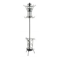 Plutus Brands Elegant Black Metal Coat Rack