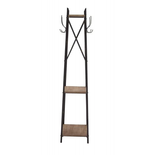  Plutus Brands Tylish Durable Constructed Metal Wood Coat Rack