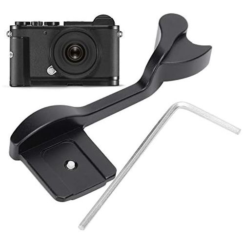  [아마존베스트]Plyisty Camera Thumb Grip, Aluminium Alloy Thumb High Handle Hot Shoe Cover for Leica Q Mirrorless Camera