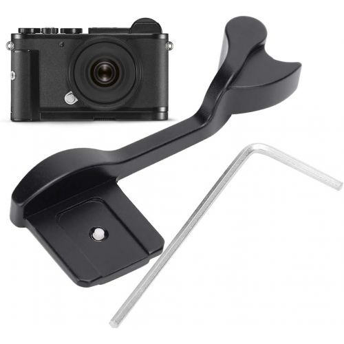  [아마존베스트]Plyisty Camera Thumb Grip, Aluminium Alloy Thumb High Handle Hot Shoe Cover for Leica Q Mirrorless Camera