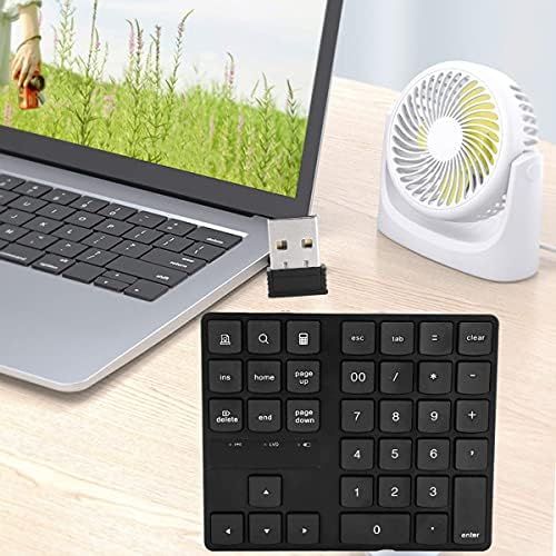  [아마존베스트]Plyisty Wireless Numeric Keypad, Ultra Slim Portable 10 Key USB Mini Keyboard 2.4G USB Numeric Keypad for Laptop Desktop PC Notebook