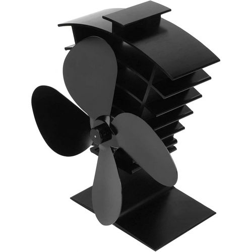  Plyisty Fireplace Heat Fan, Heat Distribution Fan, Sturdy Durable Stove Fan, Practical Eco-Friendly Home for Wood Kitchen Log, default