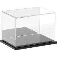 Plymor Clear Acrylic Display Case with Hardwood Base, 6 W x 4 D x 4 H