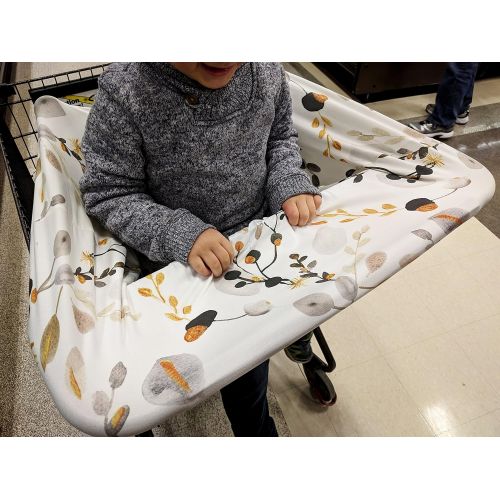  [아마존베스트]Pobibaby Premium Soft, Stretchy, and Spacious 4 in 1 Multi-Use Cover for Nursing, Baby Car Seat, Stroller, Scarf, and...