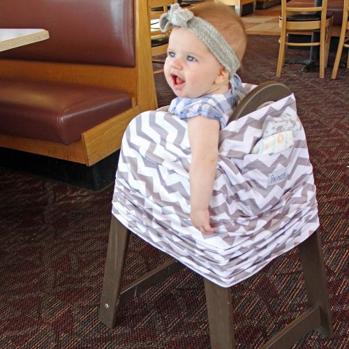  Poc-a-roo Pocaroo Nursing Cover with Pocket, Canopy Car Seat Cover Nursing Cover Up, High Chair, Shopping Cart,...