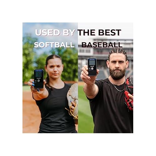  Pocket Radar Smart Coach Speed Gun for Baseball, Hockey, Softball - Accurate Pitching & Sports Speed Measurement, Portable Baseball Radar Gun Compatible with Pocket Radar App (iOS/Android)