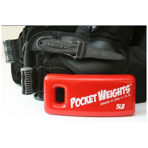  Pocket Weights 10Lb. (2 x 5lb) BCD Scuba Weights