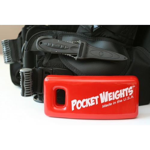  Pocket Weights 16Lb. (2 x 8lb) BCD Scuba Weights