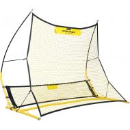 PodiuMax Upgraded Portable Soccer Trainer, 2 in 1 Soccer Rebounder Net to Improve Soccer Passing and Solo Skills, 6ft x 4.7ft