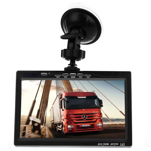  Podofo 7 Inch HD 4 Split Quad Video Displays TFT LCD Rear View Monitor For Car Backup Camera Kit & Home Surveillance Security System