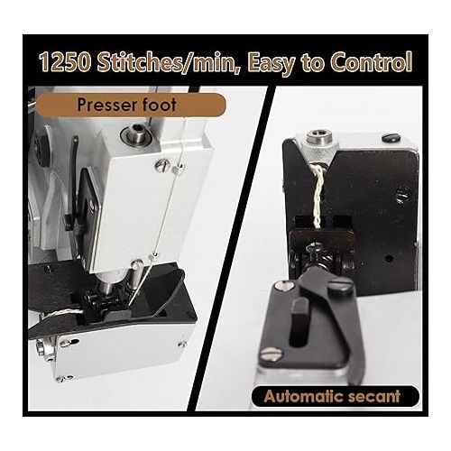  Bag Sewing closing Machine,heavy duty Cordless Bag Closer, maquina de coser costales,Automatic Bag Stitcher, Industrial Stitching Machine for Jute/Seed/Vinyl Rice Bags（gk26-1A）