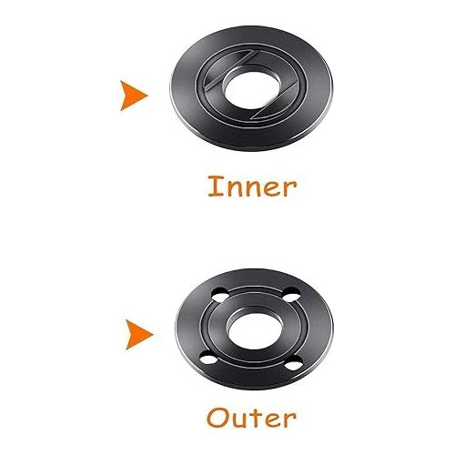  Podoy Angle Grinder Outer Lock Flange Nut for Compatible with Dewalt Milwaukee Makita Bosch Black & Decker Ryobi 5/8