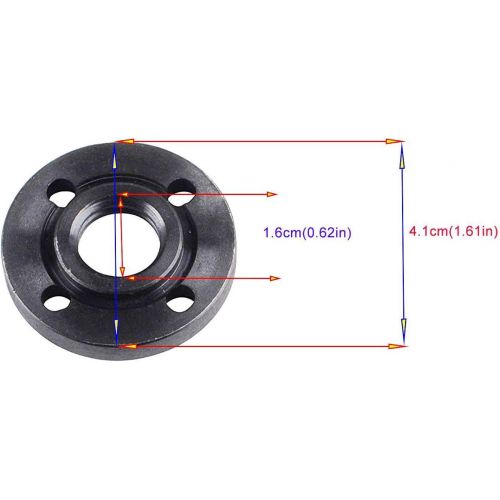  [아마존베스트]Podoy Angle Grinder Outer Lock Flange Nut for Compatible with Dewalt Milwaukee Makita Bosch Black & Decker Ryobi 5/8-11 Fits All 4-1/2 (3 Pack)