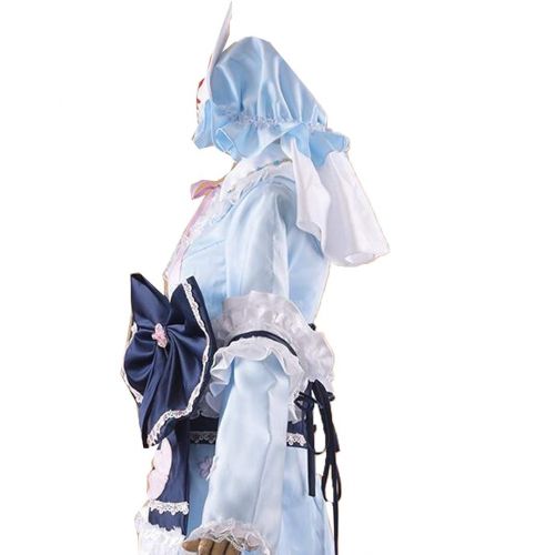  Poetic Walk Touhou Project Cosplay Sakura Fantasy Saigyouji Yuyuko Princess Kimono Dress Costume