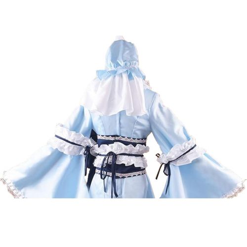  Poetic Walk Touhou Project Cosplay Sakura Fantasy Saigyouji Yuyuko Princess Kimono Dress Costume