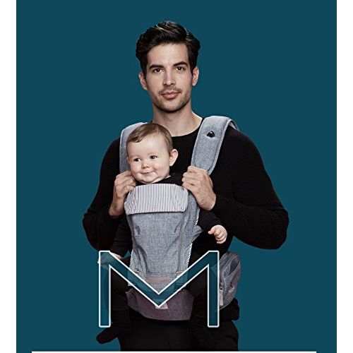  Pognae All New N 5 - Ergonomic Design Baby Carrier with Hip Seat 15 Delicate Details Carrying Positions, Front, Backpack, and Kangaroo, Perfect for Infant & Toddler, Best Baby Shower - De