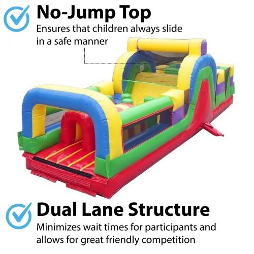  Pogo Bounce House Pogo 30 Retro 2018 Commercial Kids Jumper Inflatable Obstacle Course with Blower