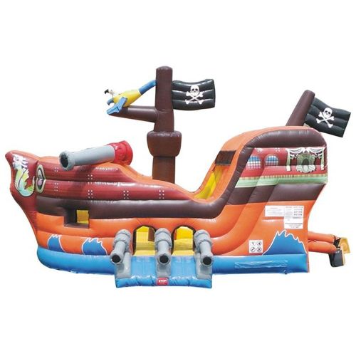  Pogo Bounce House Pogo Pirate Commercial Jumper Inflatable Bounce House with Slide and Air Blower