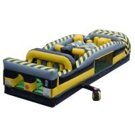Pogo Bounce House Pogo 30 Venom 7 Element Commercial Inflatable Obstacle Course with Blower Kids Jumper