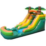 Pogo Bounce House Inflatable Water Slide for Kids & Toddlers with Inflatable Pool, Backyard, Park Commercial Use, Outdoor Water Play, Includes Blower Stakes, Splash Pool & Storage Bag, 21' x 9' - 12'