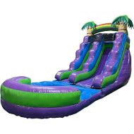 Pogo Bounce House Inflatable Water Slide for Kids with Inflatable Pool, Backyard, Park or Commercial, Outdoor Water Play, Includes Blower Stakes, Splash Pool & Storage Bag, Large 25.5' x 9' x15'