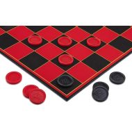 Checkers Board for Kids- Fun Checkerboard Game for Boys and Girls - Interlocking Checkers with Foldable Board by Point Games