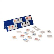 [아마존베스트]Point Games 106 Tiles Mini Rummy Game Set with 4 Two Tier Exclusive Folding Playing Racks in Super Durable Travel Bag, for 2-4 Players Great Gift for Adults and Kids