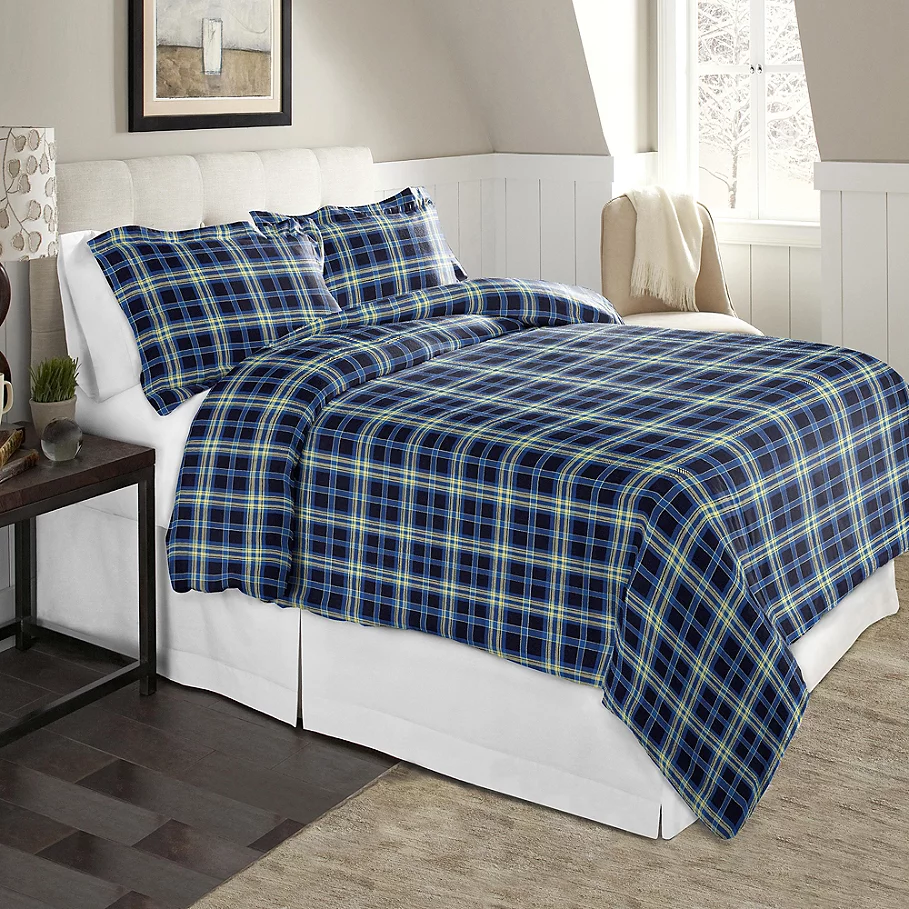  Pointehaven 175 GSM Flannel Duvet Cover Set