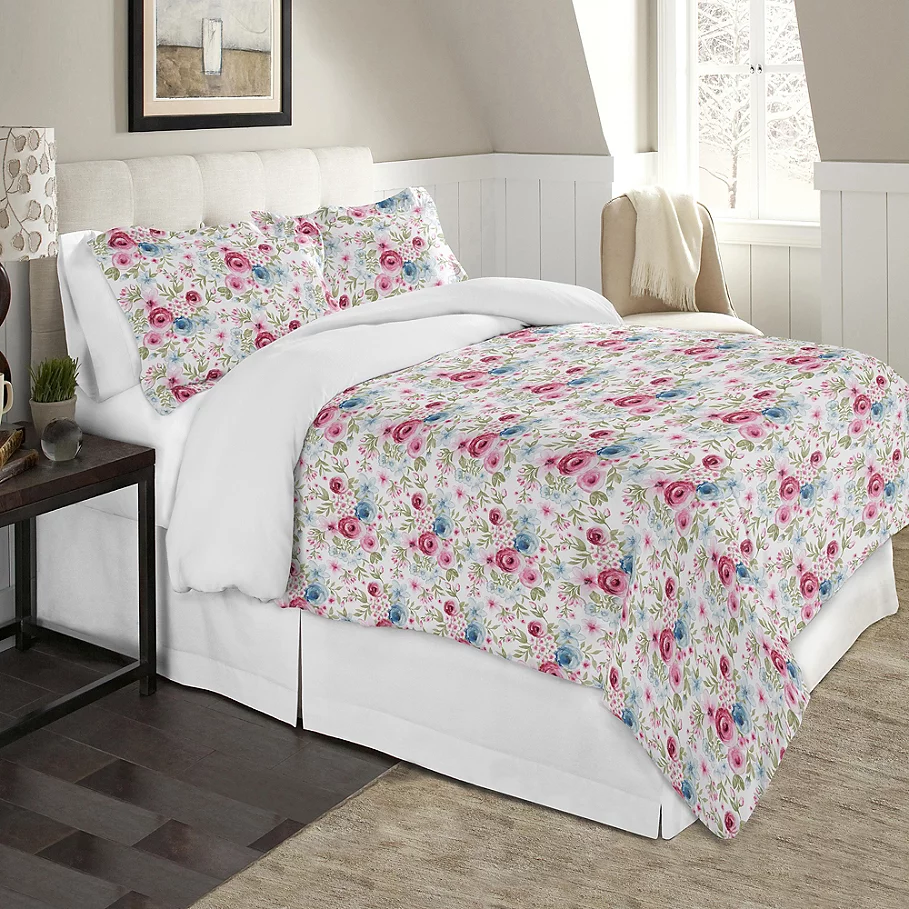  Pointehaven 175 GSM Flannel Duvet Cover Set