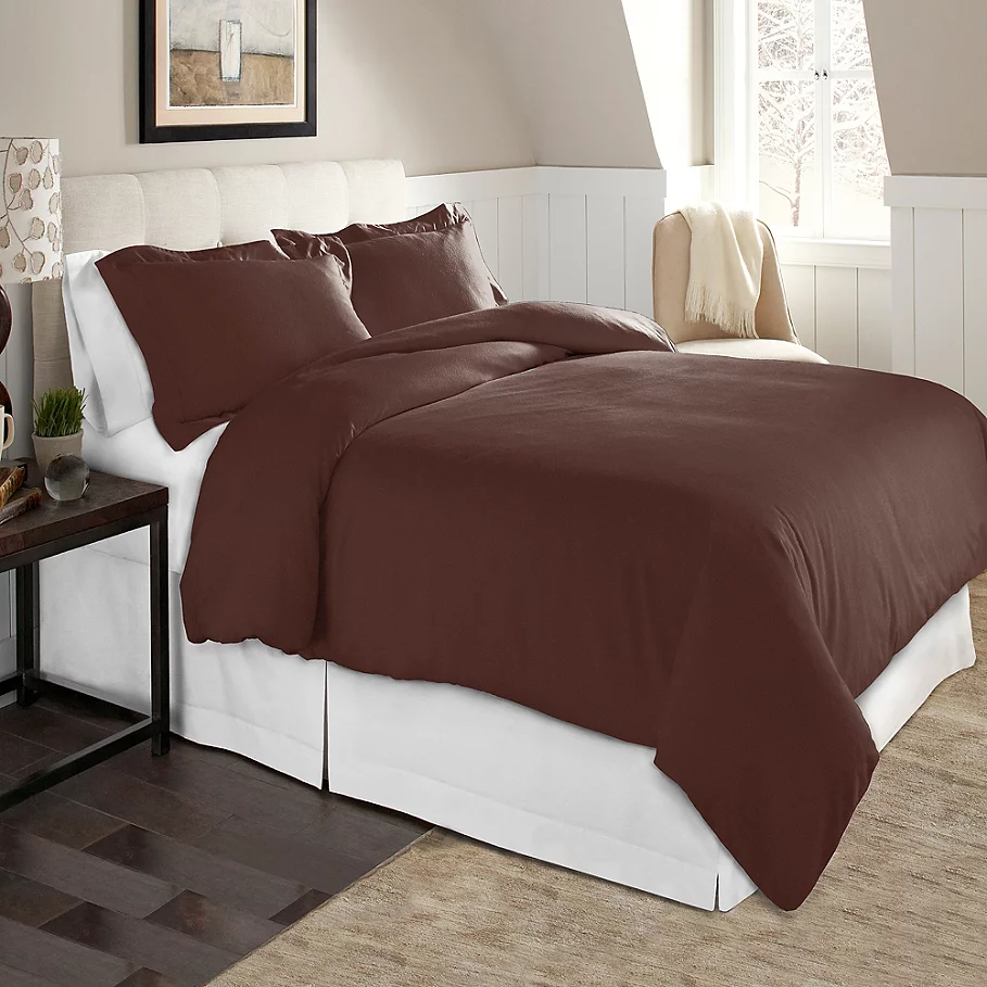  Pointehaven 175 GSM Flannel Duvet Cover Set